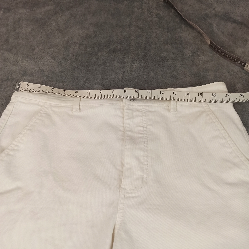 Everlane Moms Premium Button Fly Denim Jean Shorts Cut Off Wome Size 14 - Picture 11 of 16